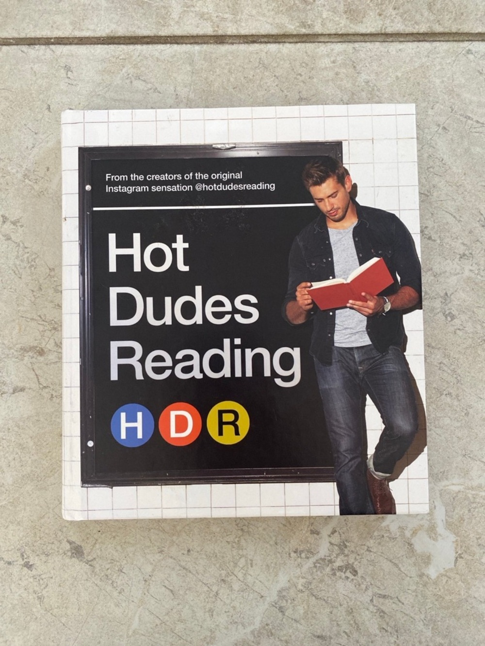 Hot Dudes Reading Hardcover Book